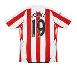 Sunderland 2007/08 Vintage Retro White/Red Stripes Home Jersey
