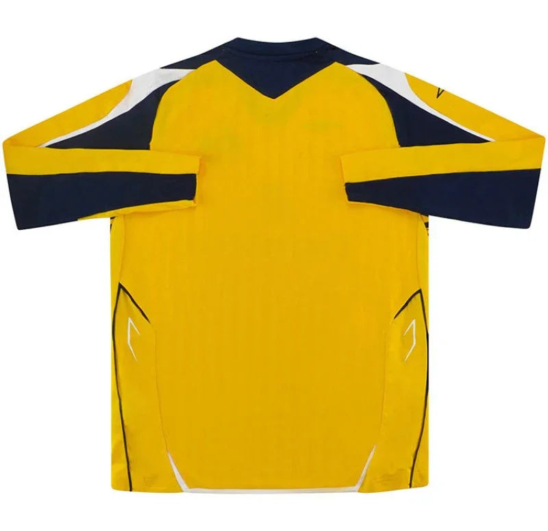 Sunderland 2007/09 Vintage Retro Gold/Navy/White Goalkeeper Long Sleeve Jersey