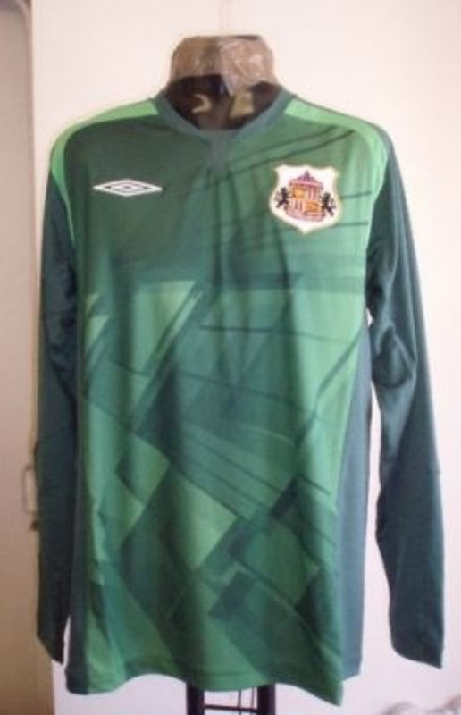 Sunderland 2009/10 Retro Green/Gray Goalkeeper Long Sleeve Jersey