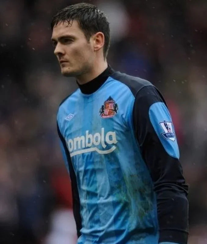 Sunderland 2010/11 Vintage Retro Sky Blue/Navy Goalkeeper Home Long Sleeve Jersey