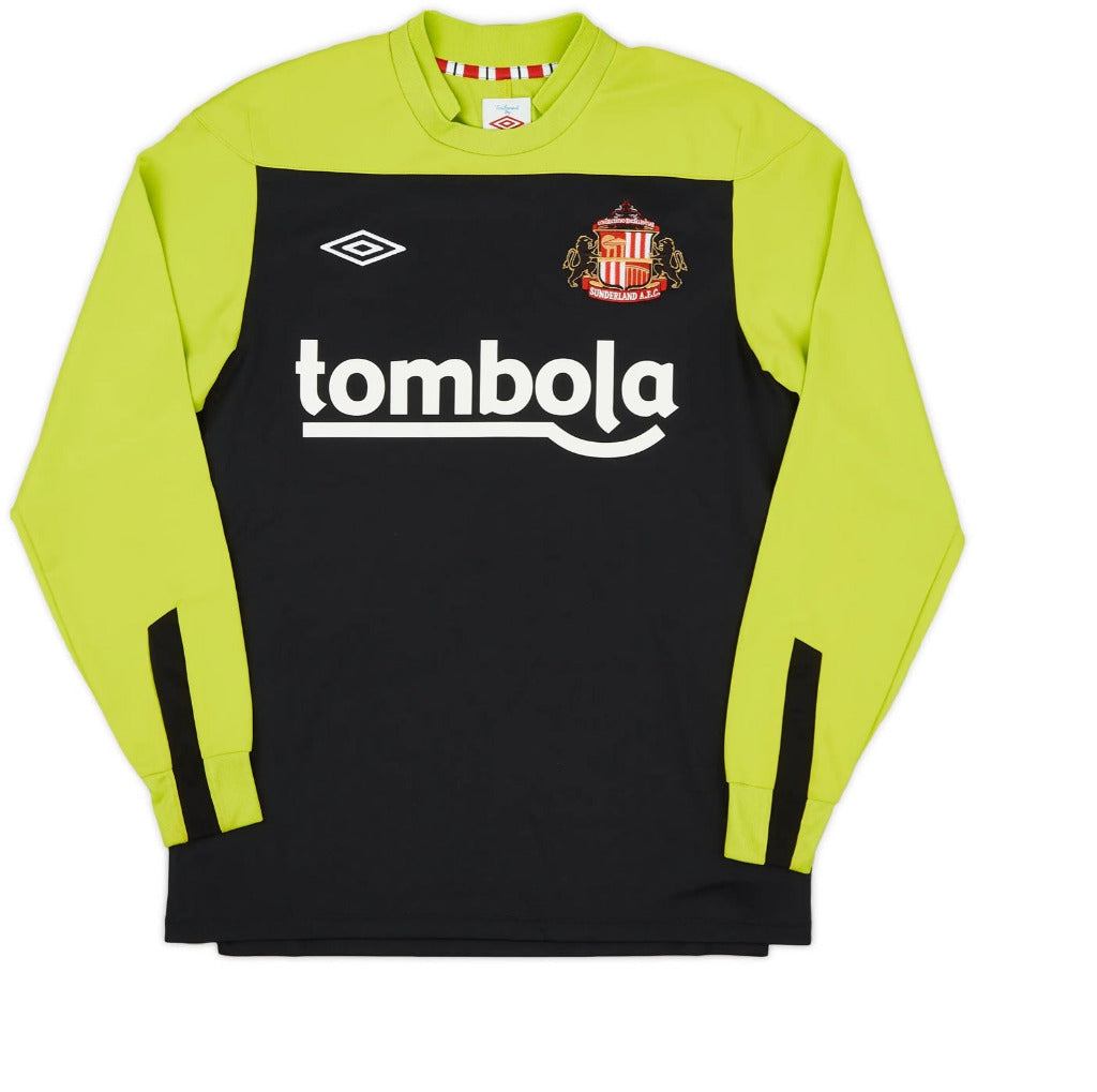 Sunderland 2011/12 Vintage Retro Black/Yellow Goalkeeper Long Sleeve Jersey