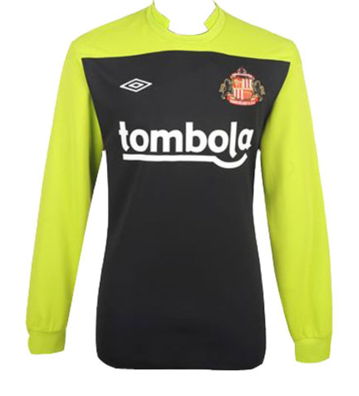 Sunderland 2011/12 Vintage Retro Black/Yellow Goalkeeper Long Sleeve Jersey