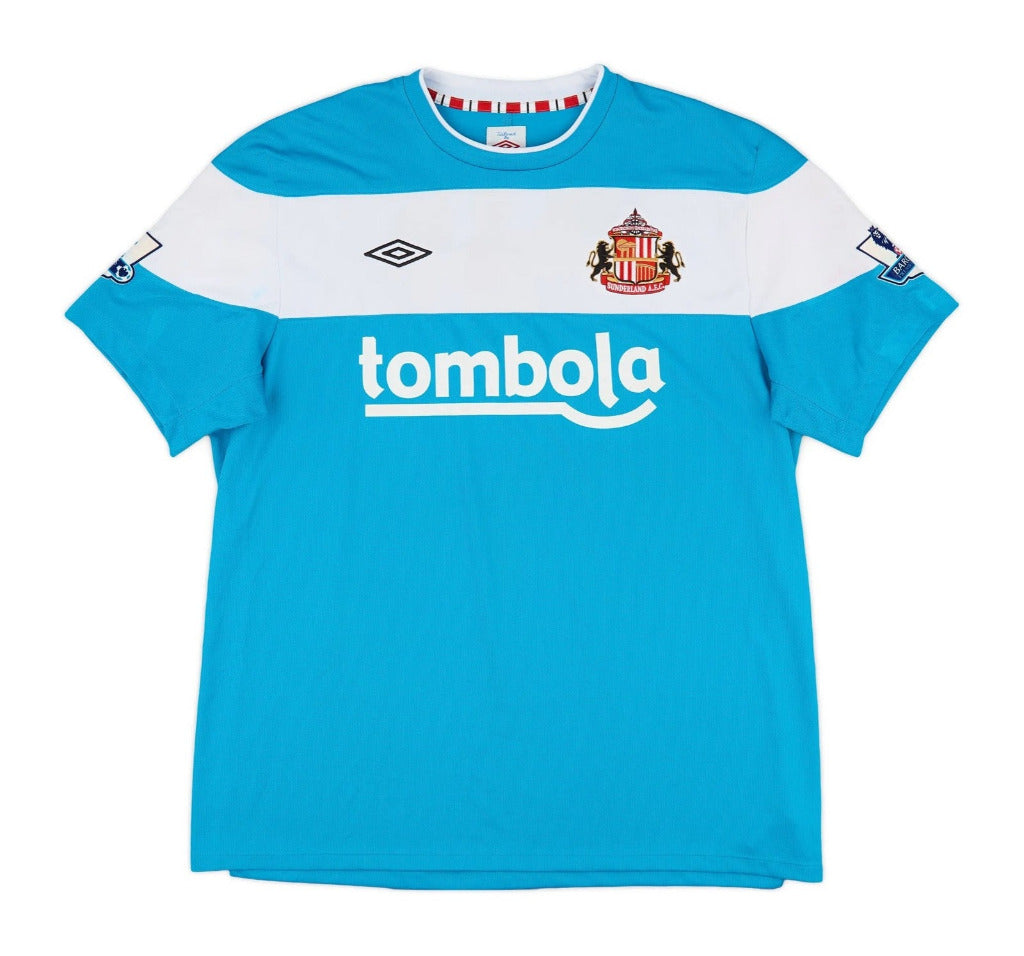 Sunderland 2011/12 Vintage Retro Sky Blue/White Away Jersey