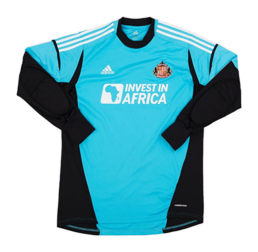 Sunderland 2012/13 Retro Sky Blue/Black/White Goalkeeper Long Sleeve Jersey