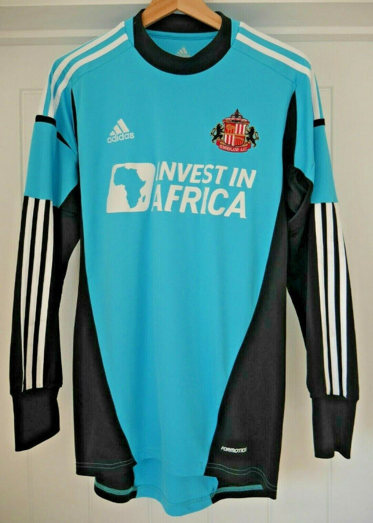 Sunderland 2012/13 Retro Sky Blue/Black/White Goalkeeper Long Sleeve Jersey