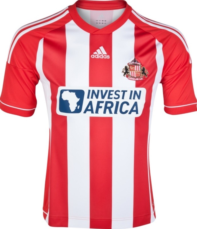 Sunderland 2012/13 Vintage Retro Red/White Stripes Home Jersey