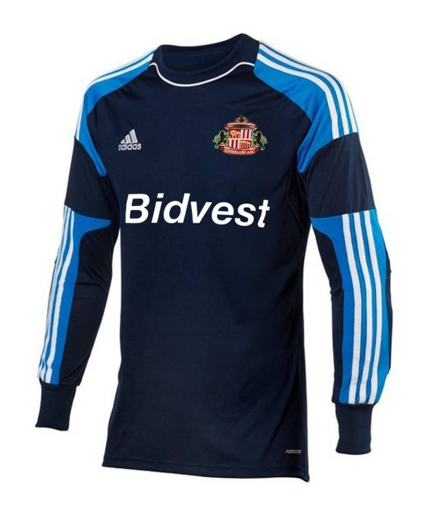 Sunderland 2013/14 Retro Navy/Blue/White Goalkeeper Long Sleeve Jersey