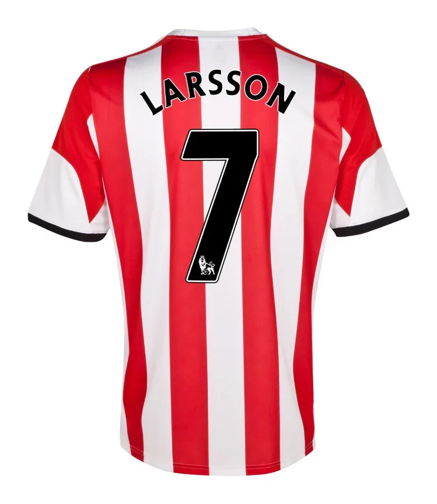 Sunderland 2013/14 Vintage Retro Red/White Stripes Home Jersey