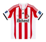 Sunderland 2013/14 Vintage Retro White/Red/Black EFL Cup Final Stripes Jersey