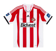 Sunderland 2013/14 Vintage Retro White/Red/Black EFL Cup Final Stripes Jersey