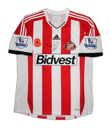 Sunderland 2013/14 Vintage Retro White/Red Stripes Home V2 Jersey