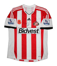 Sunderland 2013/14 Vintage Retro White/Red Stripes Home V2 Jersey
