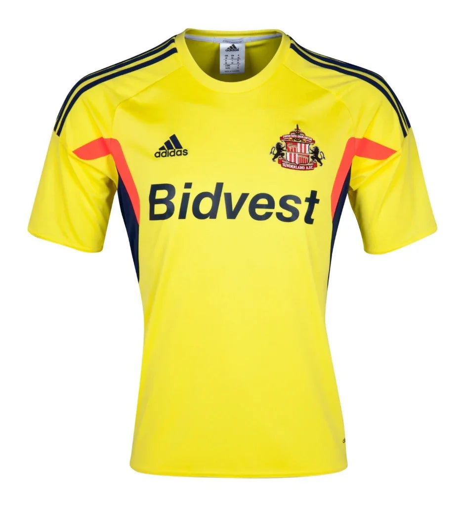 Sunderland 2013/14 Vintage Retro Yellow/Navy/Orange Away Jersey
