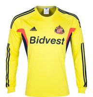 Sunderland 2013/14 Vintage Retro Yellow/Navy/Orange Away Long Sleeve Jersey