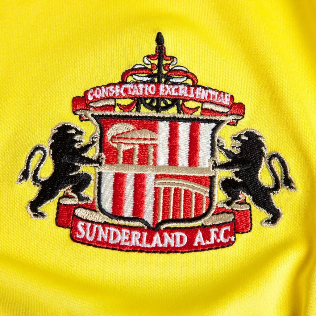 Sunderland 2013/14 Vintage Retro Yellow/Navy/Orange Away Long Sleeve Jersey