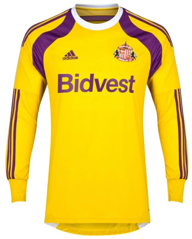 Sunderland 2014/15 Retro Yellow/Purple Goalkeeper Long Sleeve Jersey