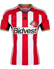 Sunderland 2014/15 Vintage Retro Red/White/Black Stripes Home Jersey