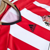 Sunderland 2014/15 Vintage Retro Red/White/Black Stripes Home Jersey