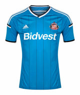 Sunderland 2014/15 Vintage Retro Sky Blue/Black/White Away Jersey