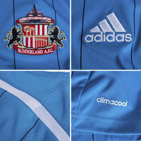 Sunderland 2014/15 Vintage Retro Sky Blue/Black/White Away Jersey