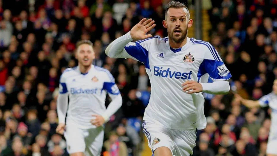 Sunderland 2014/15 Vintage Retro White/Blue Third Jersey