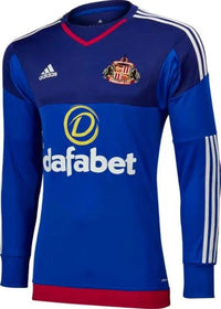 Sunderland 2015/16 Retro Blue/Red/White Goalkeeper Long Sleeve Jersey