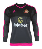 Sunderland 2015/16 Retro Gray/Pink/Black Goalkeeper Long Sleeve Jersey