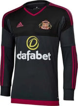 Sunderland 2015/16 Retro Gray/Pink/Black Goalkeeper Long Sleeve Jersey