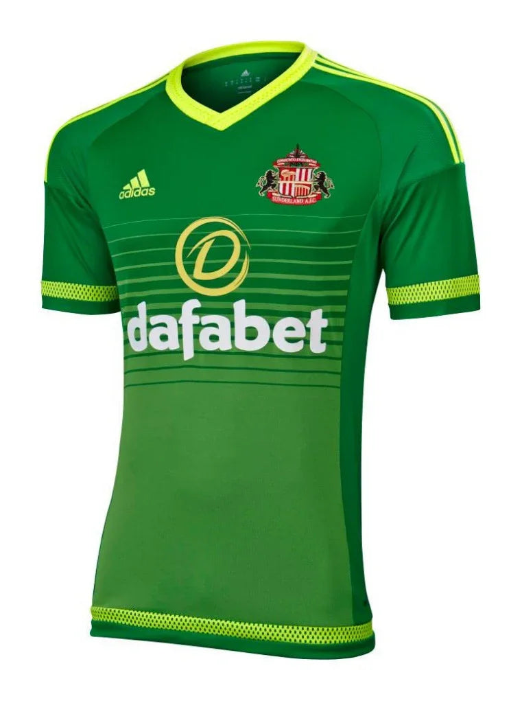 Sunderland 2015/16 Retro Green/Yellow Away Jersey