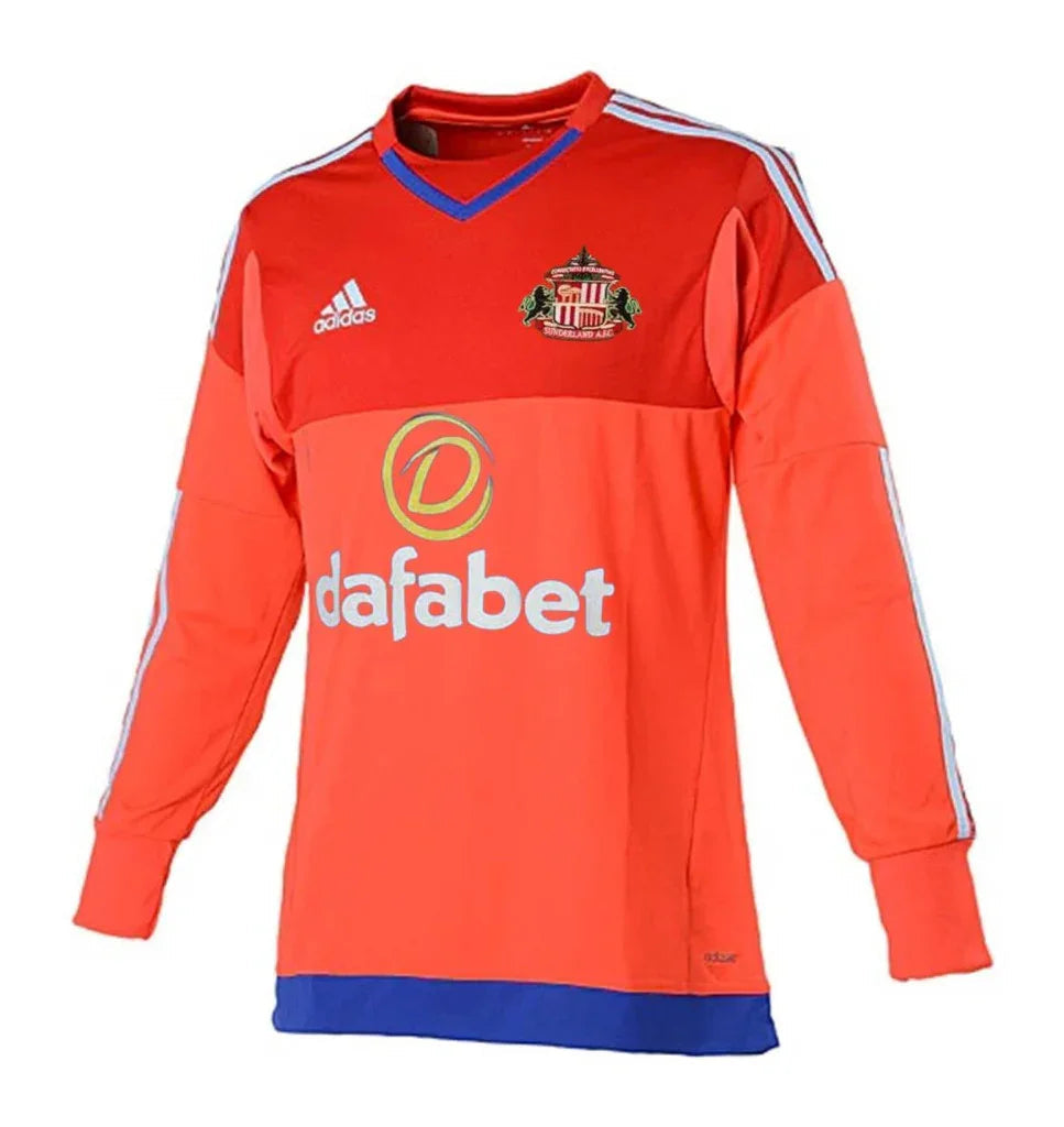 Sunderland 2015/16 Retro Orange/Red/White Goalkeeper Long Sleeve Jersey