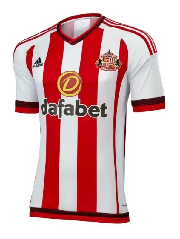 Sunderland 2015/16 Vintage Retro Red/White Home Jersey