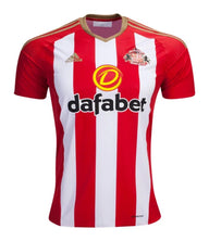 Sunderland 2016/17 Retro Red/White/Gold Home Jersey