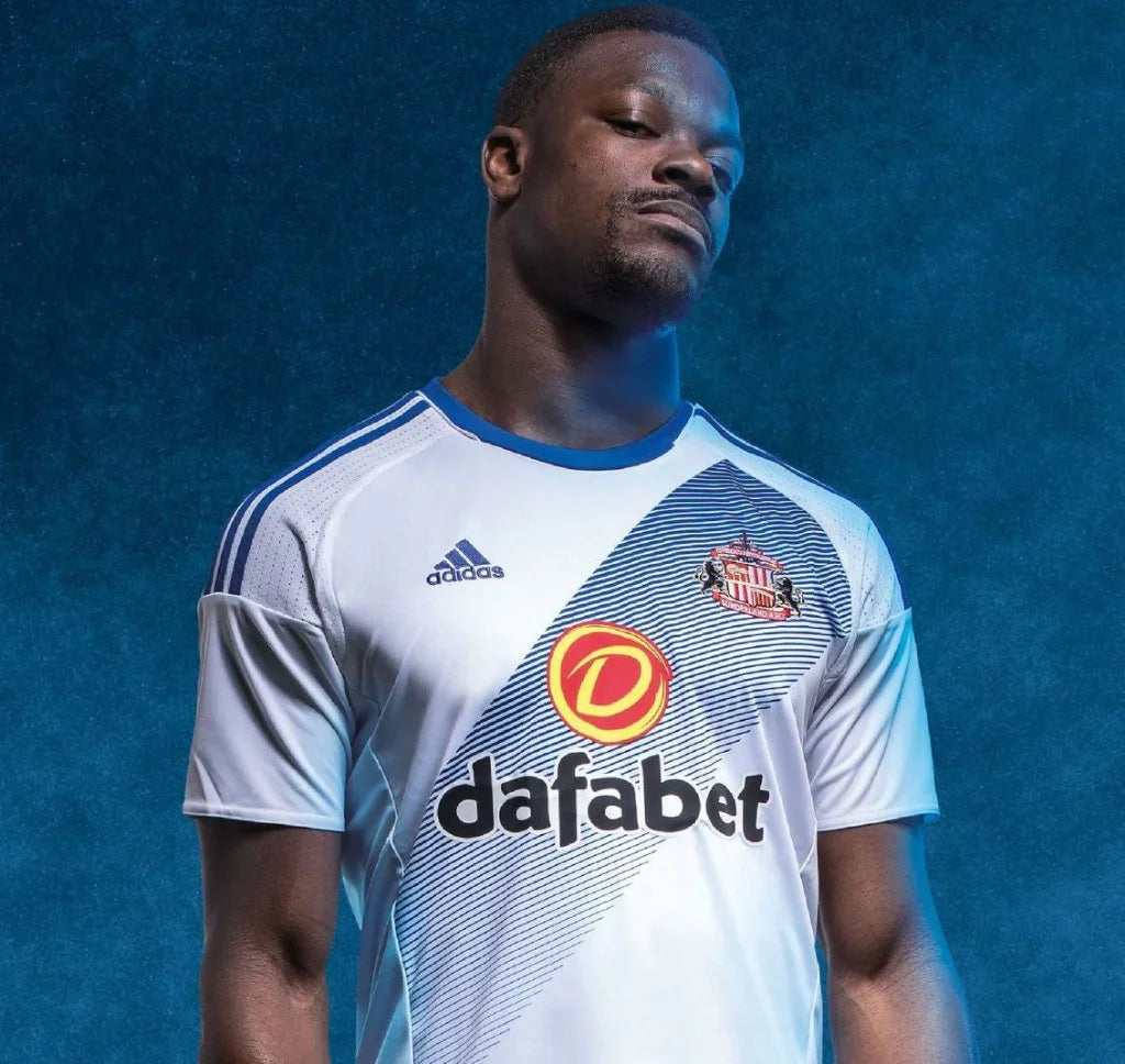 Sunderland 2016/17 Retro White/Blue Away Jersey