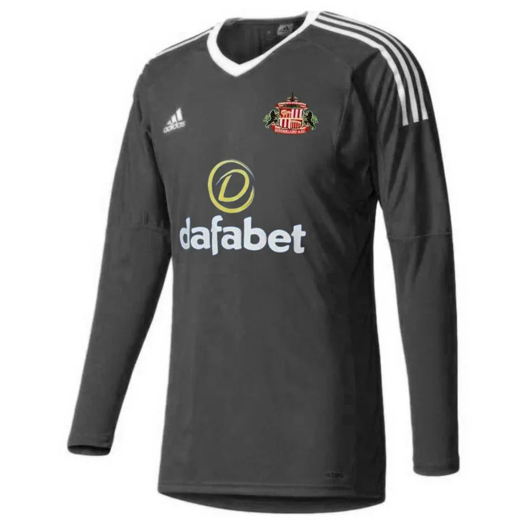 Sunderland 2017/18 Retro Gray/White Goalkeeper Long Sleeve Jersey