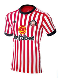 Sunderland 2017/18 Retro Red/White/Black Home Jersey