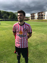 Sunderland 2017/18 Retro Red/White/Black Home Jersey