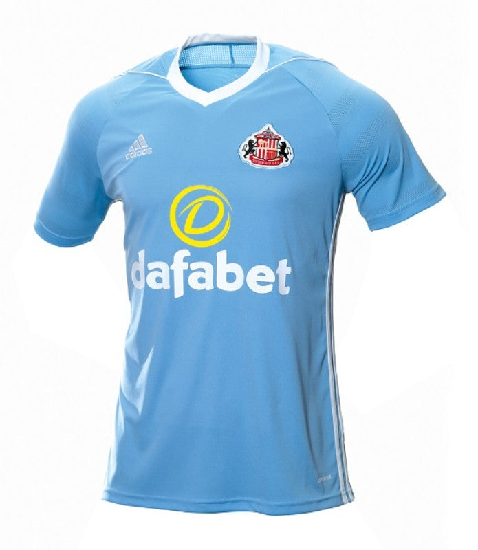Sunderland 2017/18 Retro Sky Blue/White Away Jersey
