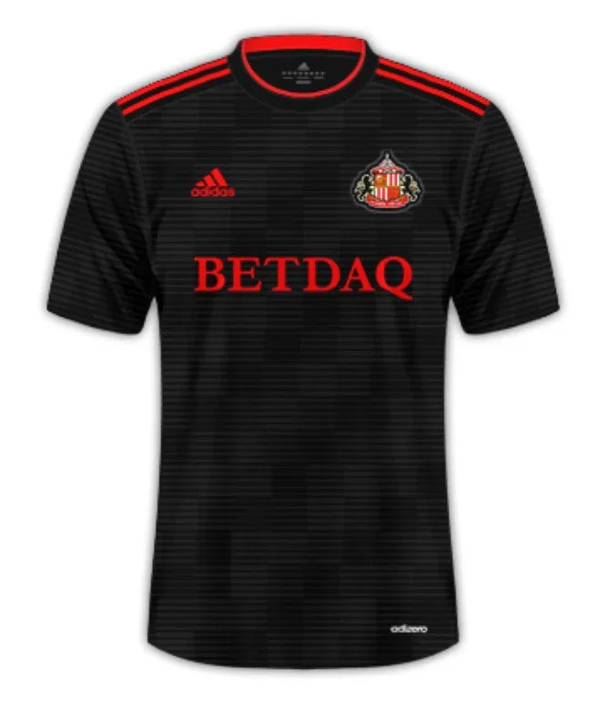 Sunderland 2018/19 Retro Black/Red Away Jersey