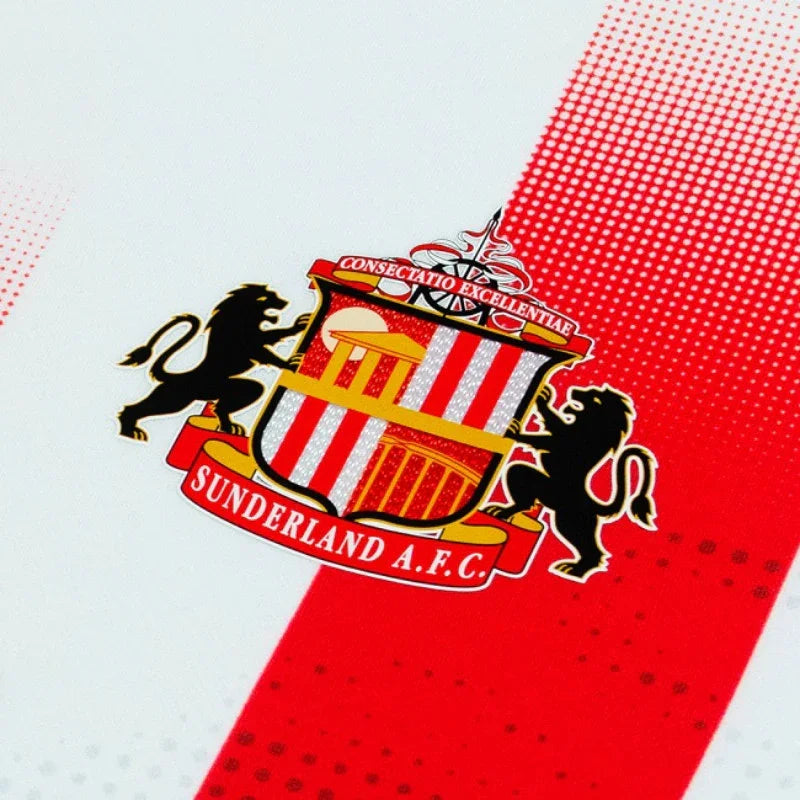 Sunderland 2021/22 Retro White/Red Stripes Home Jersey