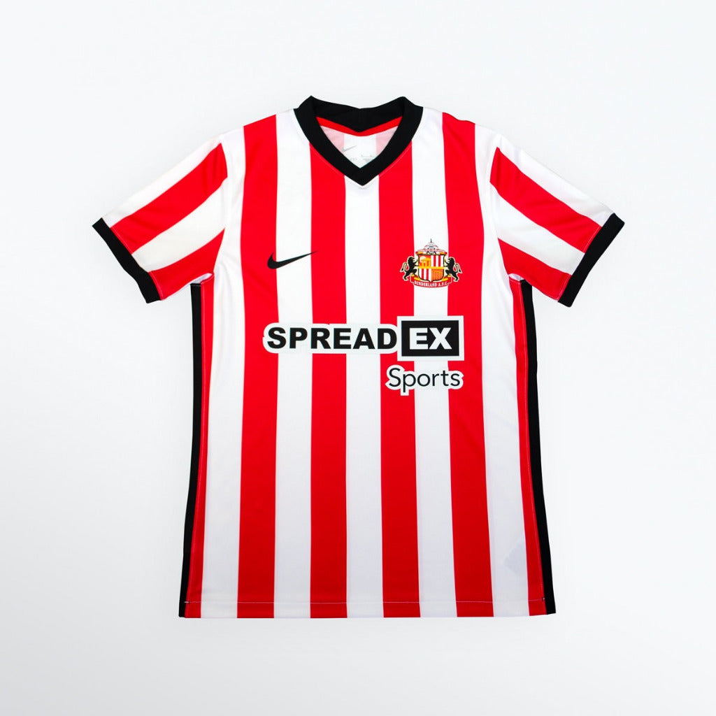 Sunderland 2022/23 Retro Red/White/Black Stripes Home Jersey