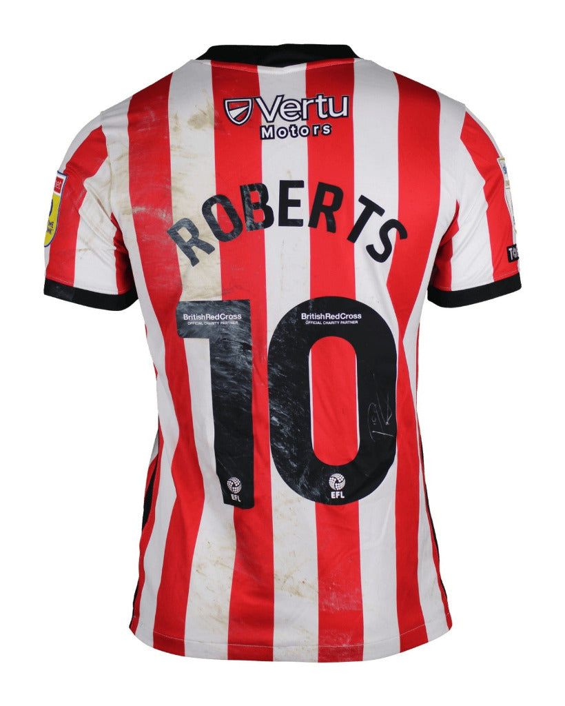 Sunderland 2022/23 Retro Red/White Stripes Home V2 Jersey