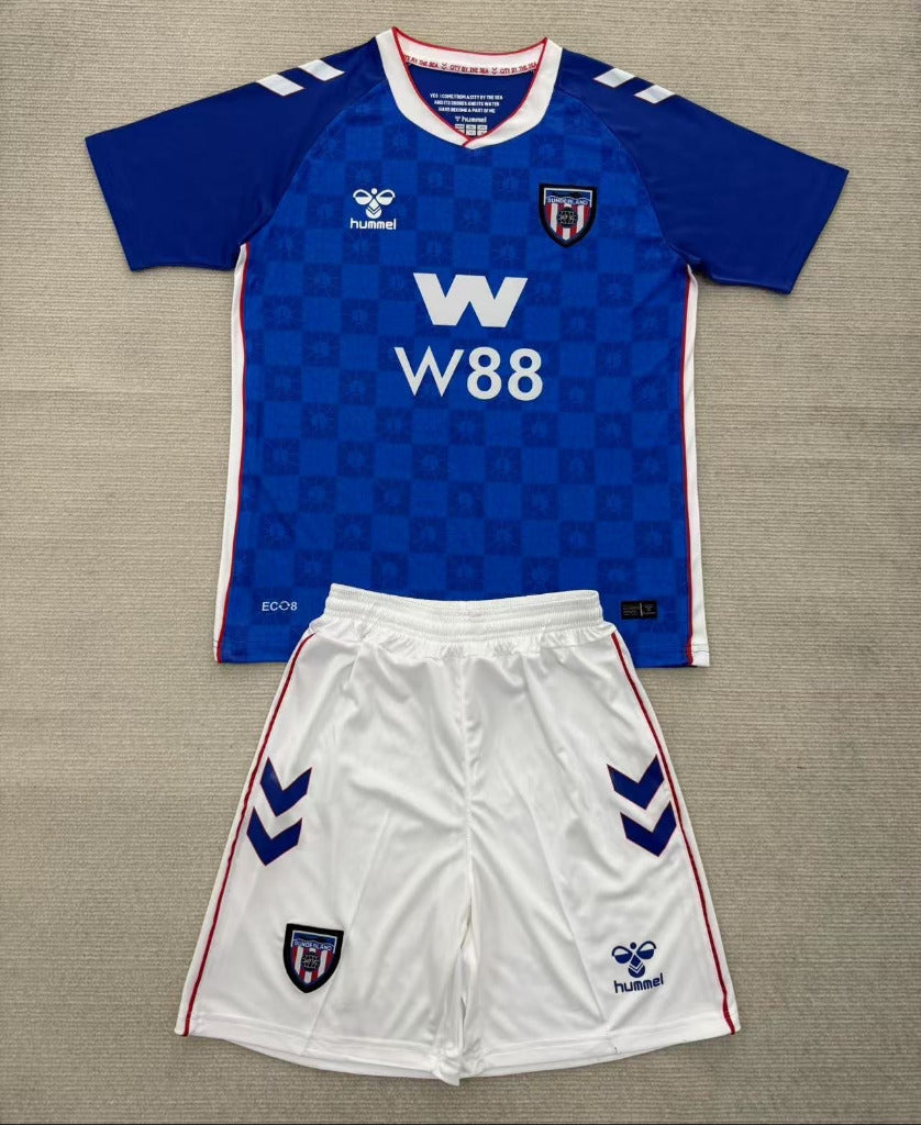 Sunderland 25/26 Blue/White/Red Away Kids Jersey Set
