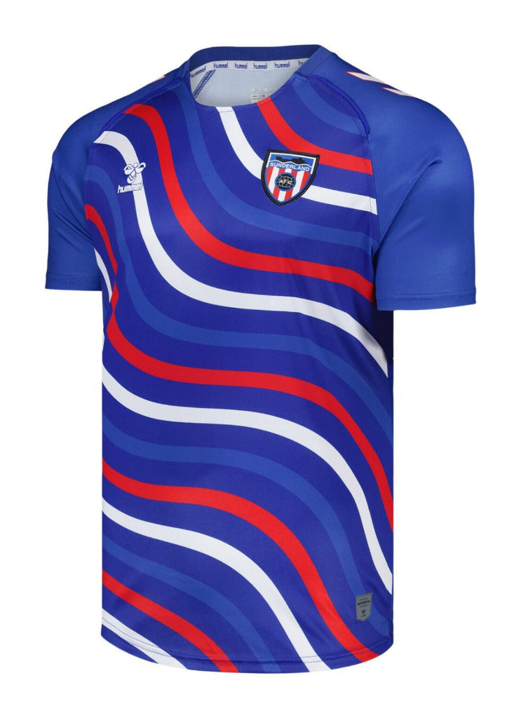 Sunderland 25/26 Blue/White/Red Stripes Pre-Match Away Jersey