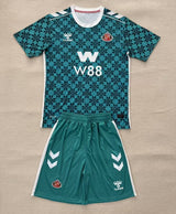 Sunderland 25/26 Green/White Goalkeeper Kids Jersey Set