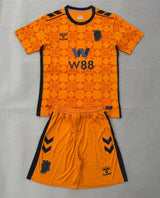 Sunderland 25/26 Orange/Black Goalkeeper Third Kids Jersey Set