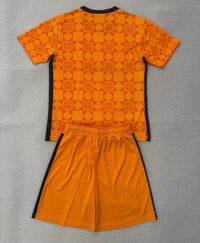 Sunderland 25/26 Orange/Black Goalkeeper Third Kids Jersey Set