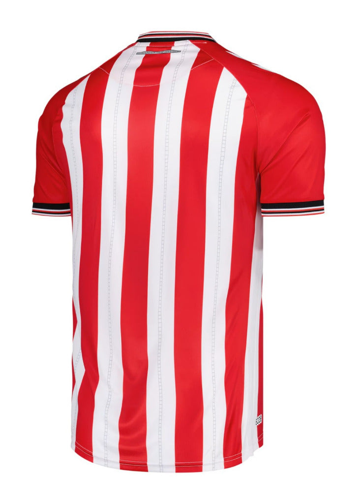 Sunderland 25/26 Red/White/Black Stripes Home Jersey