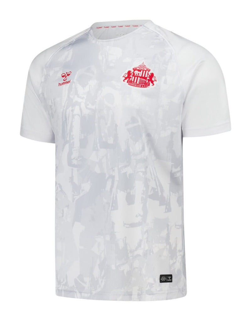 Sunderland 25/26 White/Red/Gray Graphic Pre-Match Remembrance Day Jersey