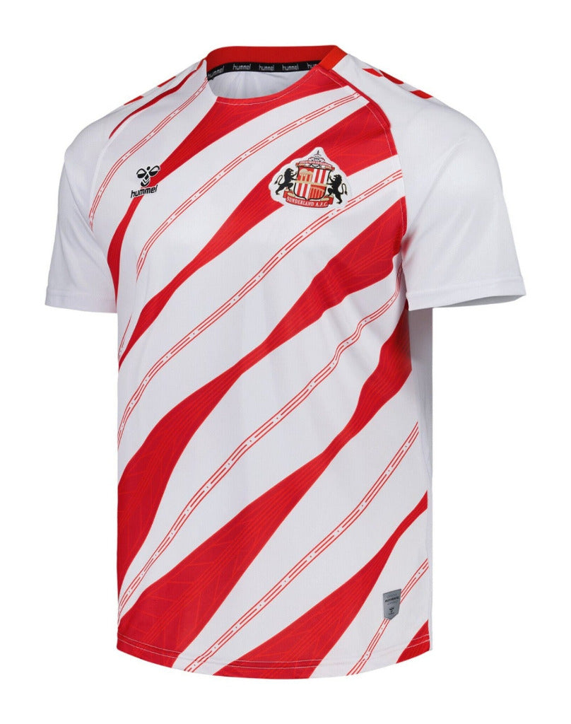 Sunderland 25/26 White/Red Stripes Pre-Match Home Jersey