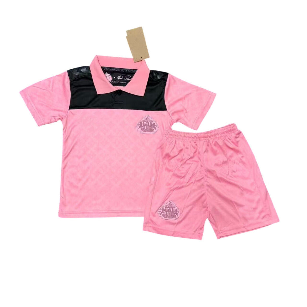 Sunderland 26/27 Pink/Black Away Kids Jersey Set